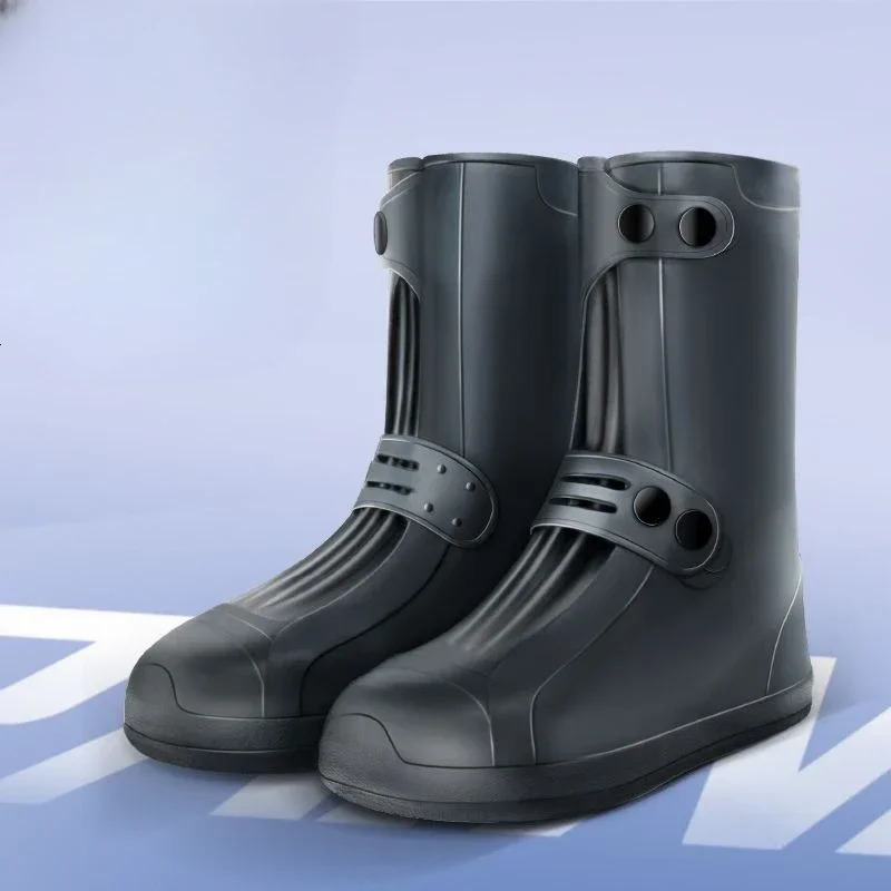 Mens rain boots with durable and lightweight cover Galoshes waterproof mens shoes PVC original plastic discount for rainy days 241126