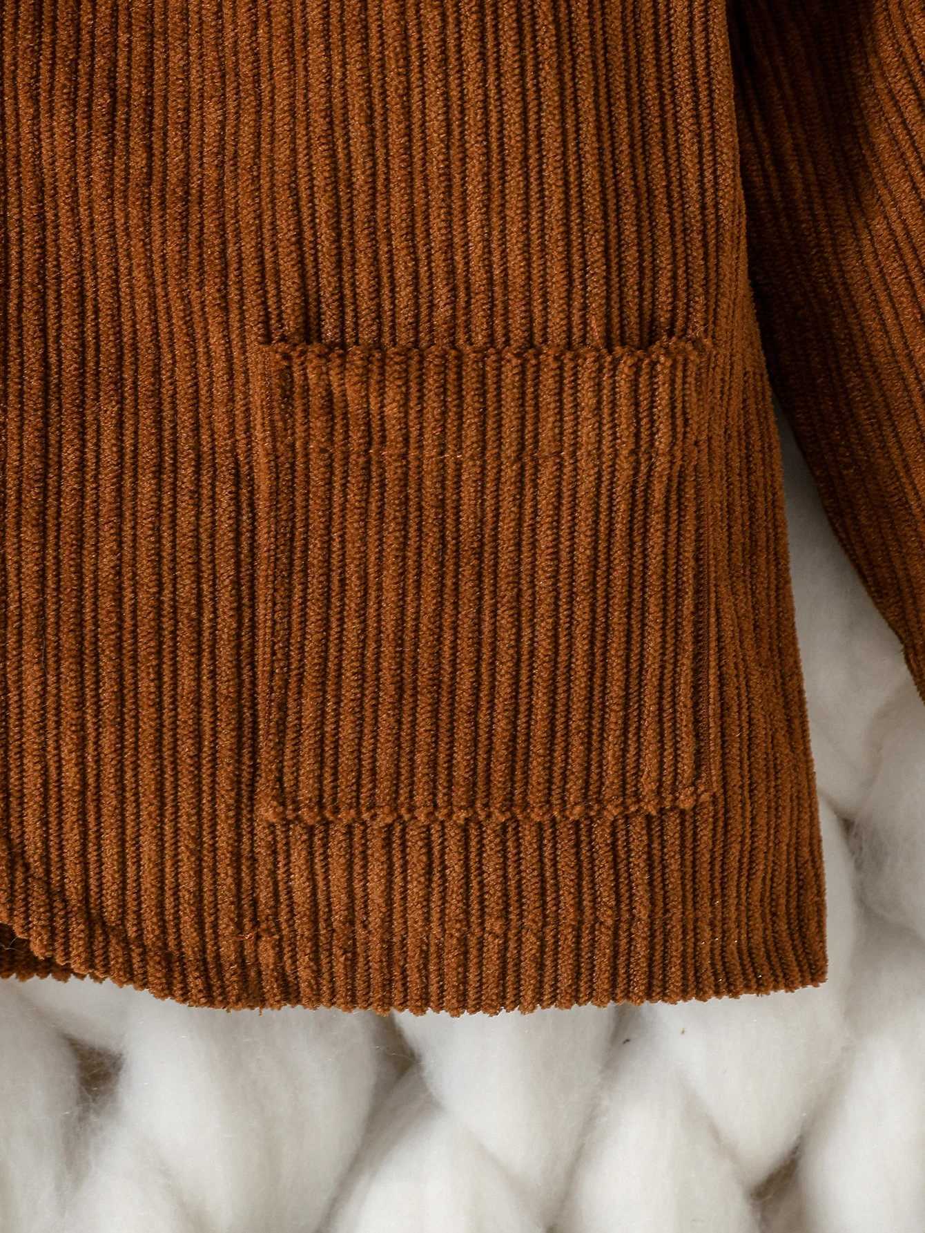 Clothing Sets 3Pcs Baby Boys LOng Sleeve Autumn/Winter Plaid Shirt Brown Coat+ Jeans For Casual Daily Wear 6M-3Y Set H241126