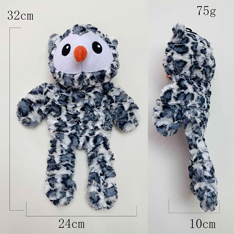 The simulated animal is super durable and tough no stuffing sound paper squeak plush pet dog toy dog chewing