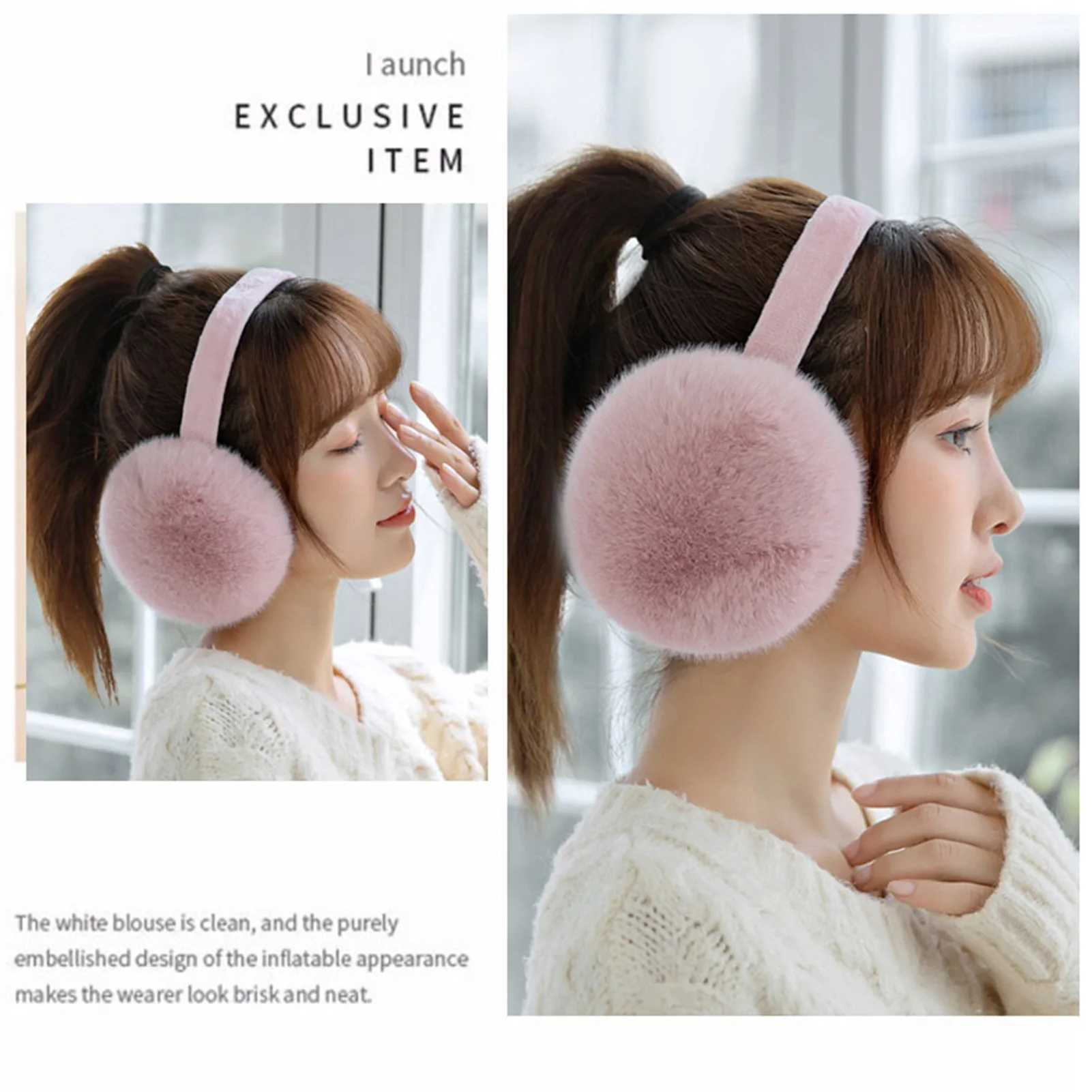 Plush ear cushions are suitable for women with a soft and smooth touch that is suitable for 99% of head environments W241126