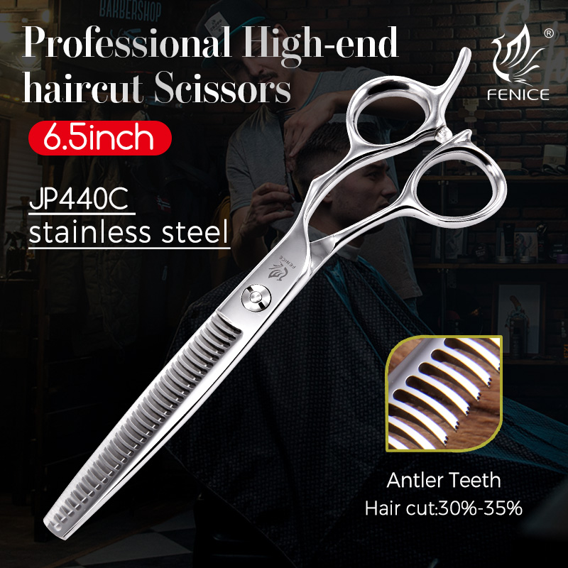 Fenice Wholesale JP440C Material 6.5 inch Pet Grooming Scissors Thinning Shears Can Be Customize