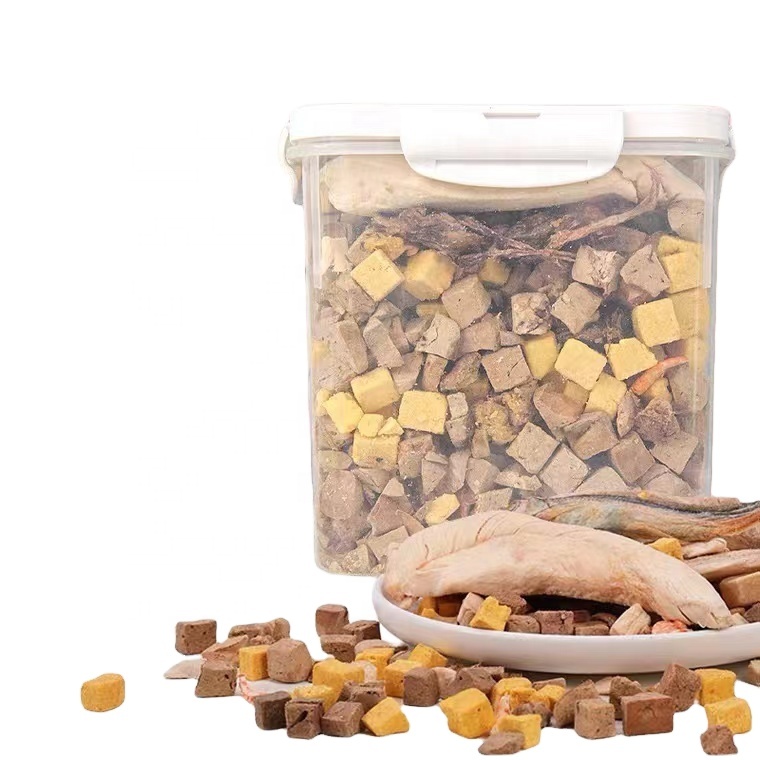 healthy pet treats freeze-dried chicken cube no additives dried cat grass shrimp for cat