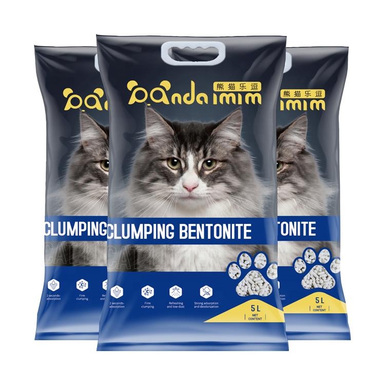 OEM low price Strip Bentonite cat litter sand easy scoop bentonite cat litter premium Bentonite Cat Litter bulk