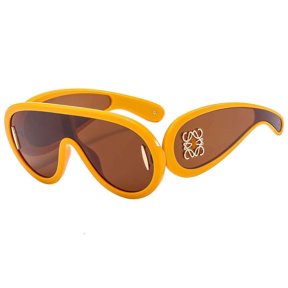 New fashion sunglasses one-piece large frame goggles personality sunglasses men's and women's glasses