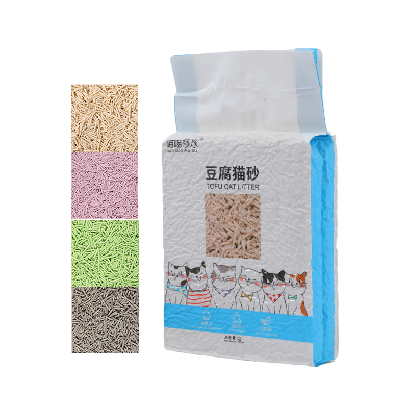 feline fresh arena para gatos cat litter tofu 6L plant degradable cat litter tofu cat litter oem