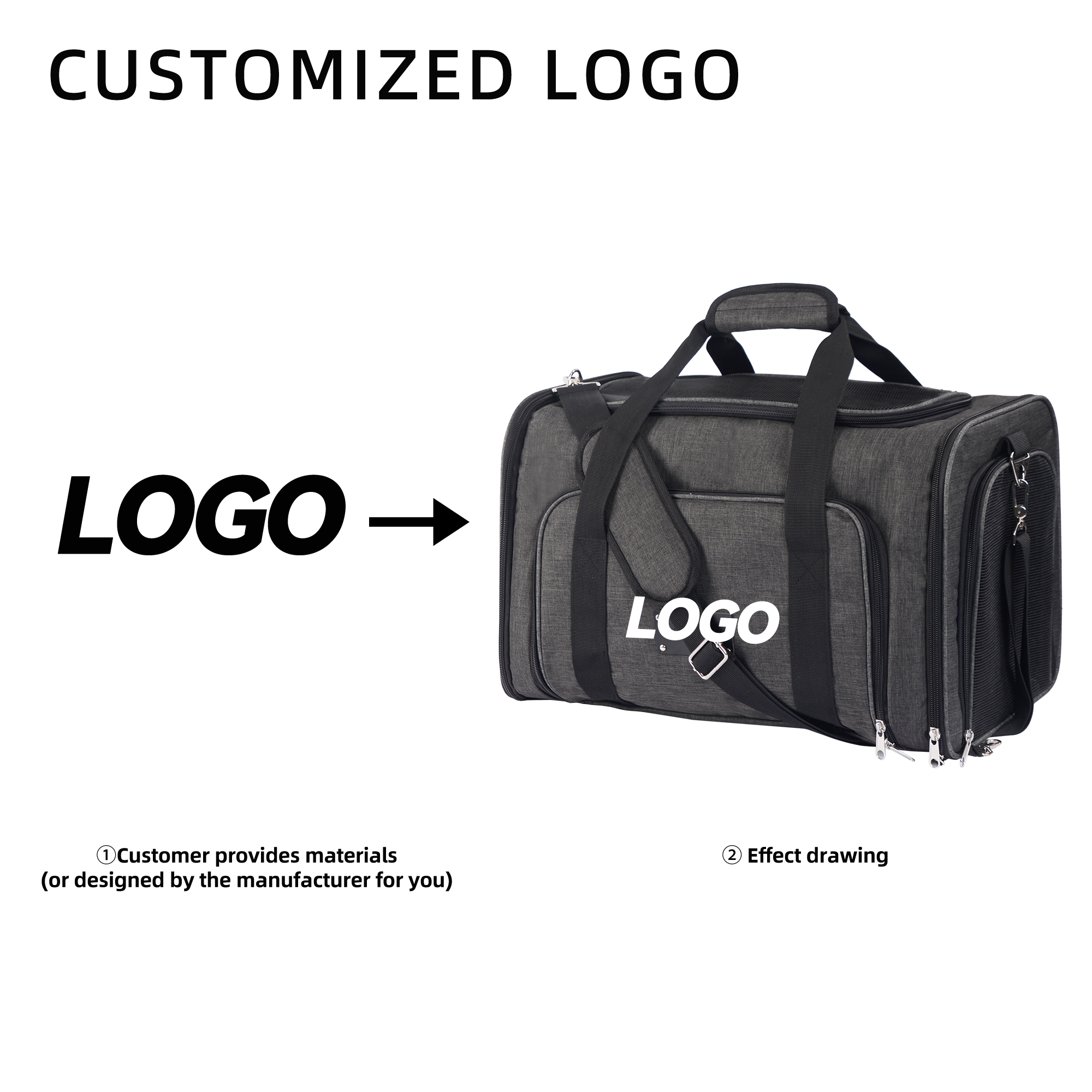 Wholesale Carrier Airline Approved Pet Carrier Expandable Soft Sided Dog Travel Carrier Bag