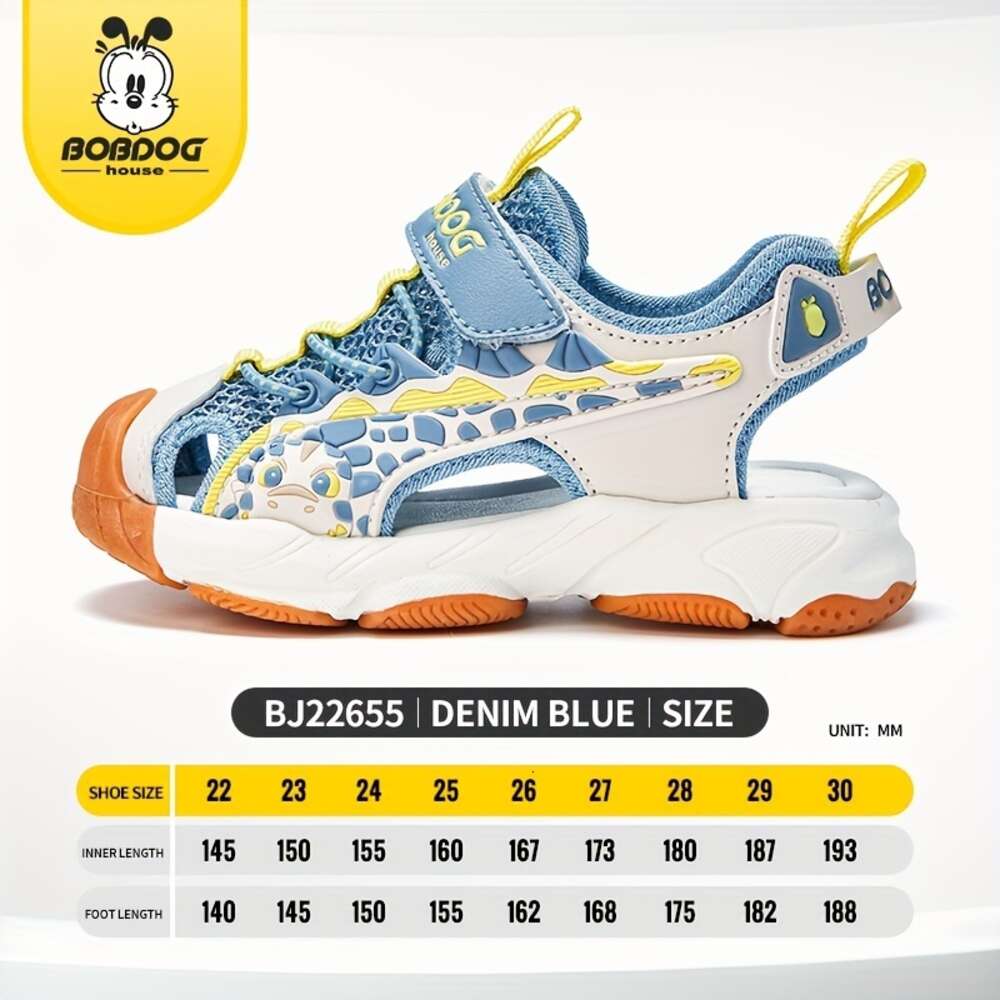 BOBDOG House Unisex Kid's Close Toe Breathable Sandals Comfy Durable Beach Water Shoes for Boy's & Girl's Outdoor Activities BJ22655