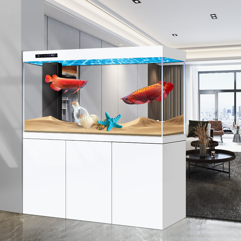 Super white glass dragon fish tank Aquarium large living room intelligent water free advanced new model