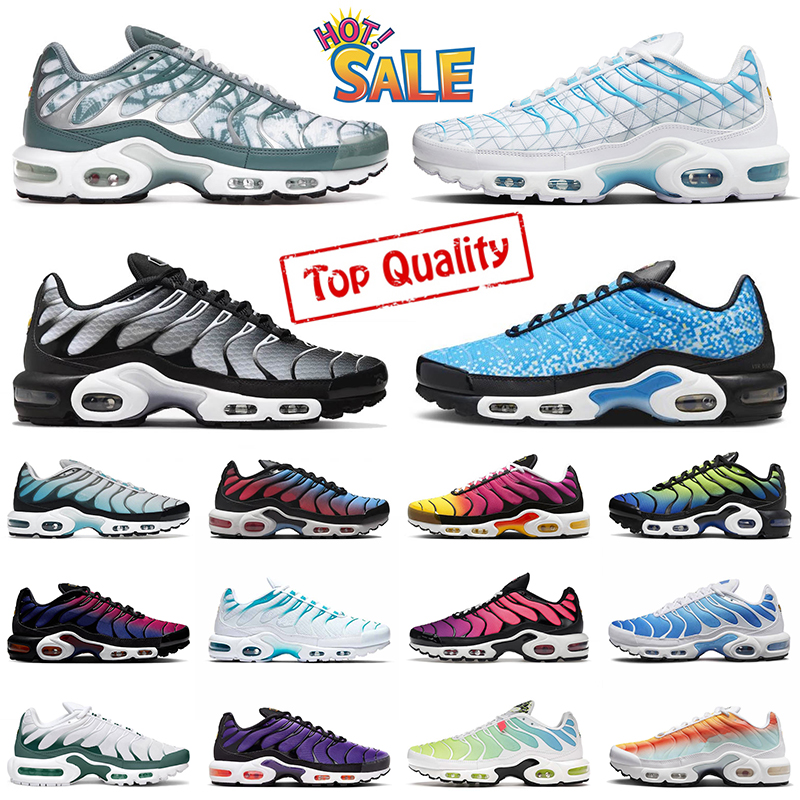 Size 48 tnss running shoes tn3 plus sneakers naples palm trees green black metallic silver blue fury mens womens tn terrascape trainers 100+ Colors chaussure dhgate