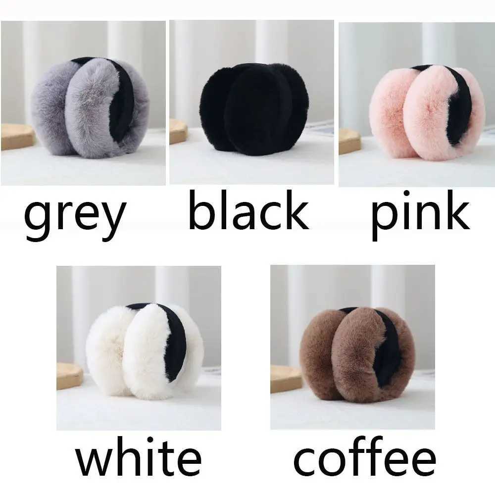 Foldable Earmuffs For Women Winter Warmth Ear Protectors Korean Version Student Imitation Rabbit Hair Thickened Plush EarmuffsXJ241126