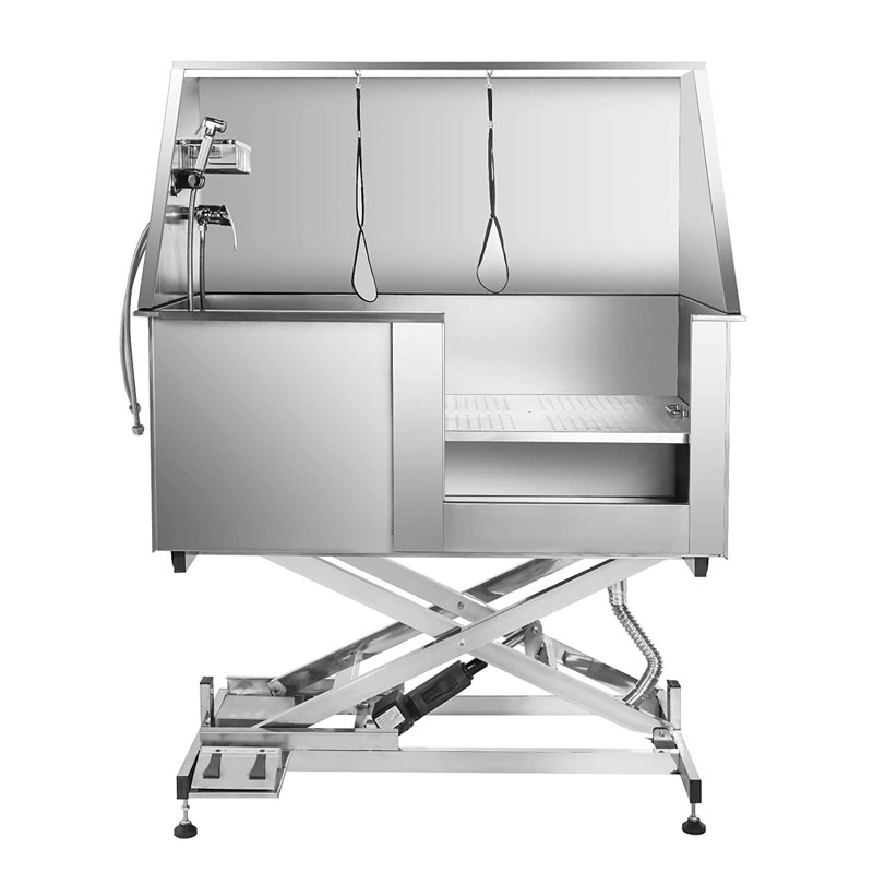 custom size 304 stainless steel dog wash bath tub dog wash basin with lifting function