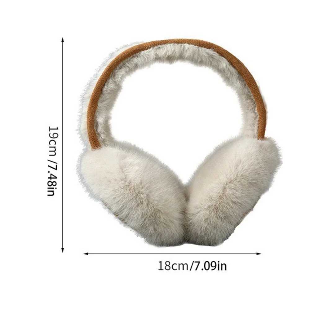 New Earmuffs for Autumn and Winter Womens Outdoor Travel Warm and Thickened Foldable Earmuffs with Plush Ear Protectors 2024XJ241126