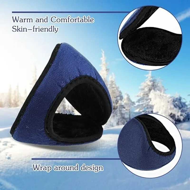 Winter plush warm earmuffs thick fluffy earmuffs neutral style cold resistant earmuffs fastened hot earmuffs outdoor antifreeze earmuffs W241126