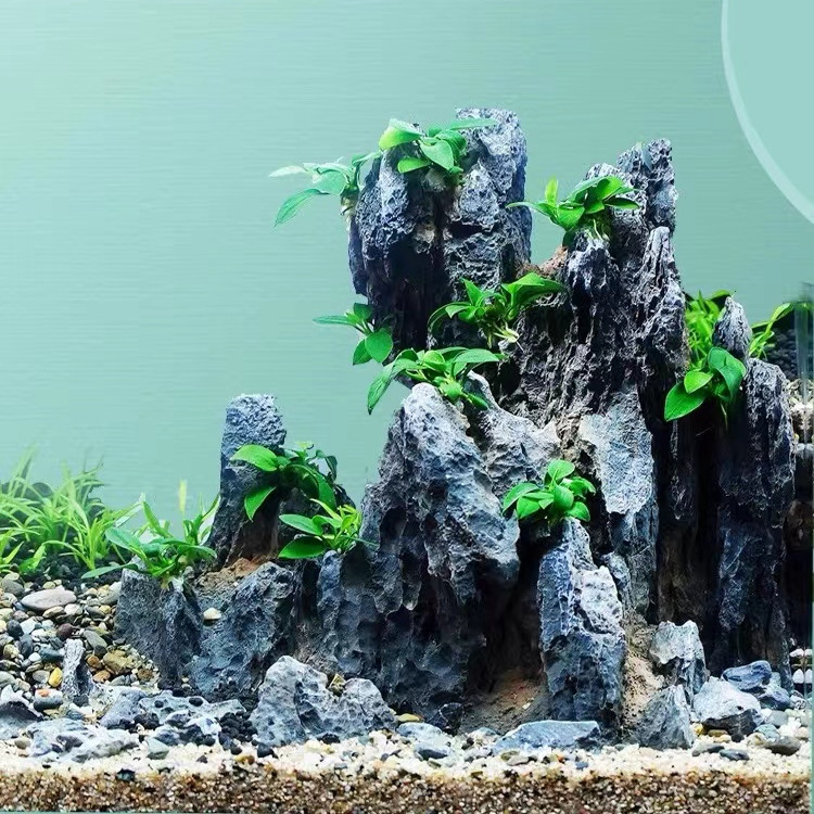 Wholesale of Aquarium Fish Tanks Blue Dragon Stone Aquarium Stone Decoration Blue Dragon Aquarium Seiryu Stone