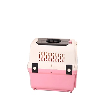 Pink pet dog carrier bag box