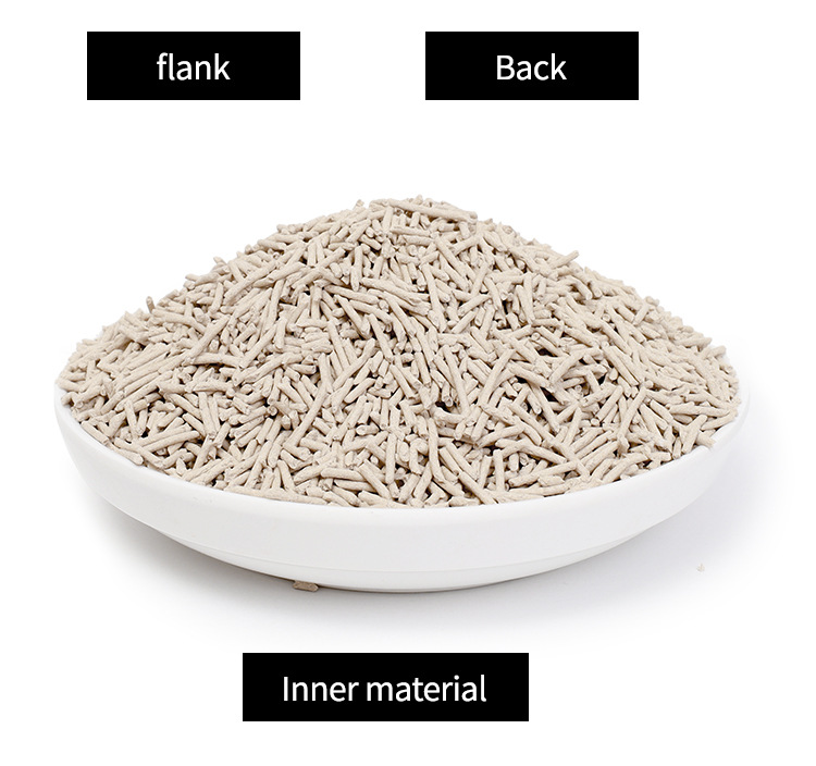 OEM High-end deodorizing and dust-free 6L plant fiber strong caking safe tofu cat litter