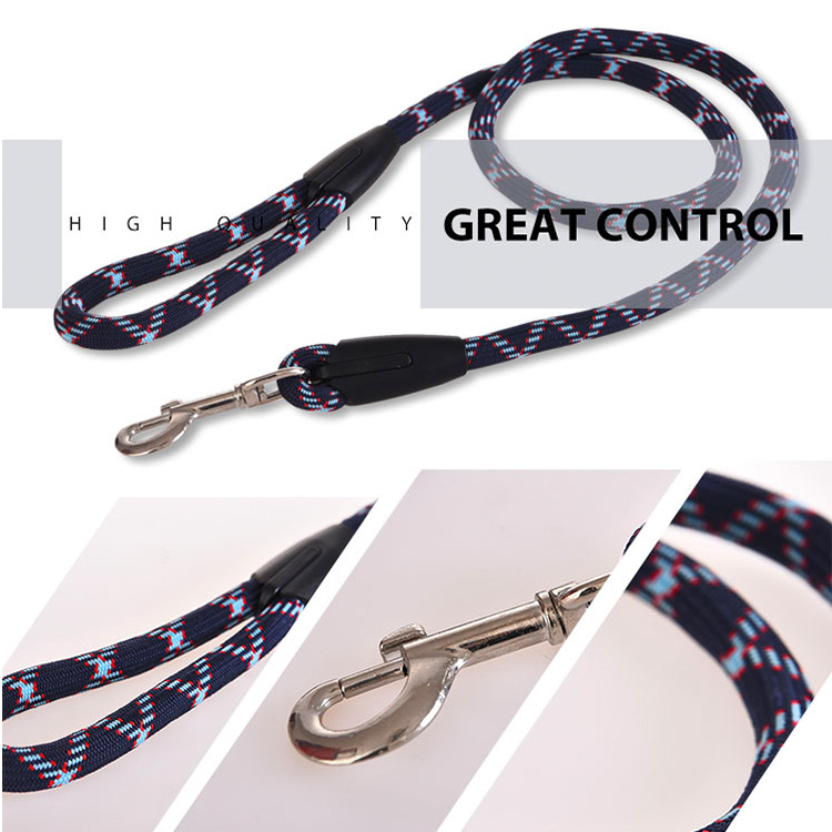 Black P Rope Durable Newest Nylon Pet Rope Dog Leash Prevent Dogs from Bursting