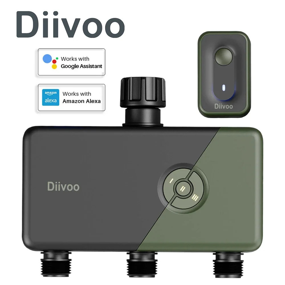 Diivoo WIFI controller timer intelligent courtyard irrigation system garden timer hose control device with Alexa support 241125