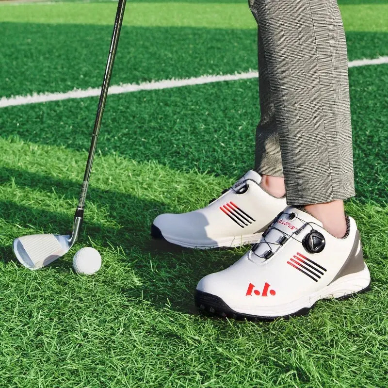 Mens Golf Shoe Professional Golf Sport Sneakers Waterproof Trainers Golfing Anti-slip Shoes Comfortable Leisure Shoes 241126