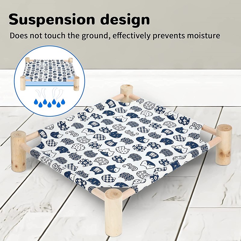 Easy Assembly Portable Pet Hammock Cooling Elevated Pet Bed for Small Dogs Cats