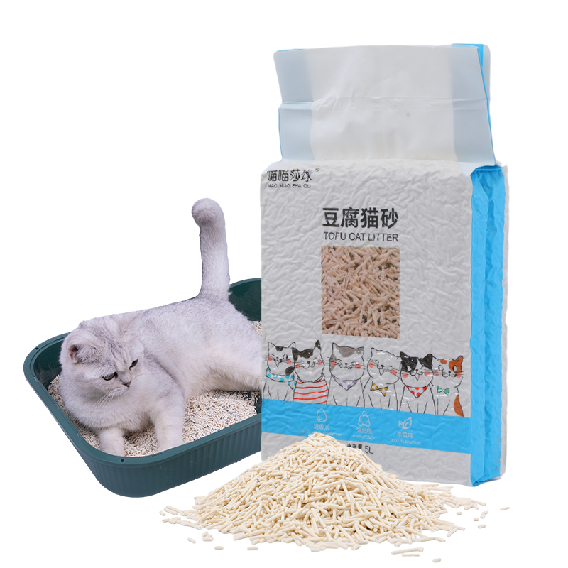 manufacturer wholesale 6L plant degradable kitten cat litter tofu cat toilet litter cat sand