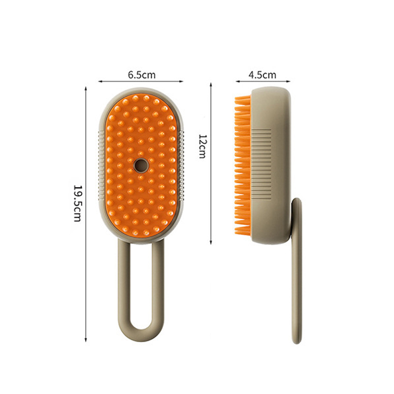 Rechargeable Cat Steamy Brush with Leave-In Serum Self Cleaning Steam Cat Brush Pet Comb for Cats and Dog Cleaning Brush