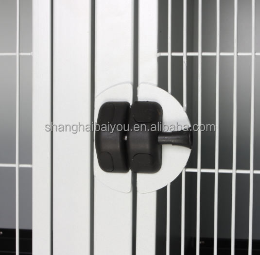Luxury Stainless Steel Veterinary Pet Cage Heavy-Duty Modular Breeding Animal Kennel with Solid Walls for Clinics and Vets