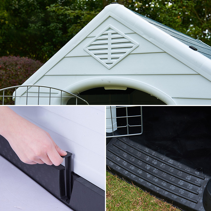 H005 Reputation outdoor dog boarding kennel pretty dog cadge kennel suitable for four seasons dog kennel with skylight
