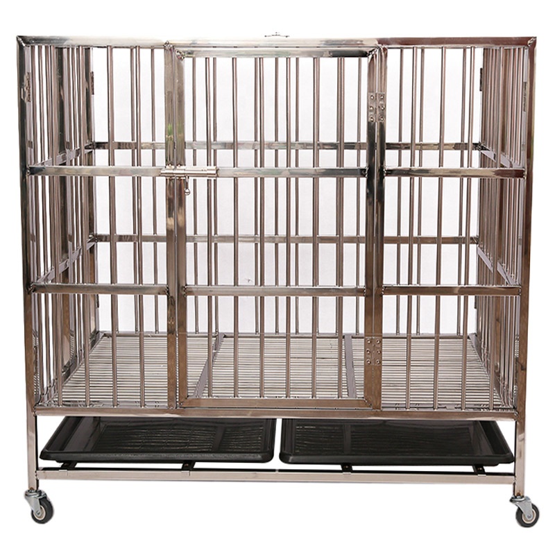 Manufacturer wholesale stainless steel metal large small folding cheap dog house pet cages, carriers