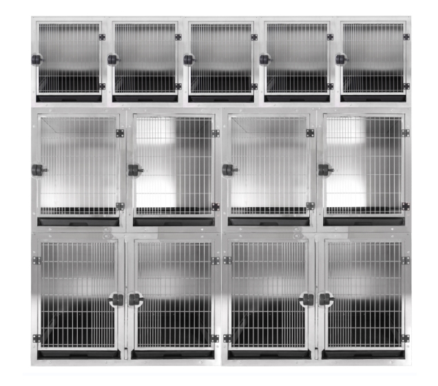 Several rooms 3 layer Dog Cage Manufacturers Large Pet dog Breeding Cage