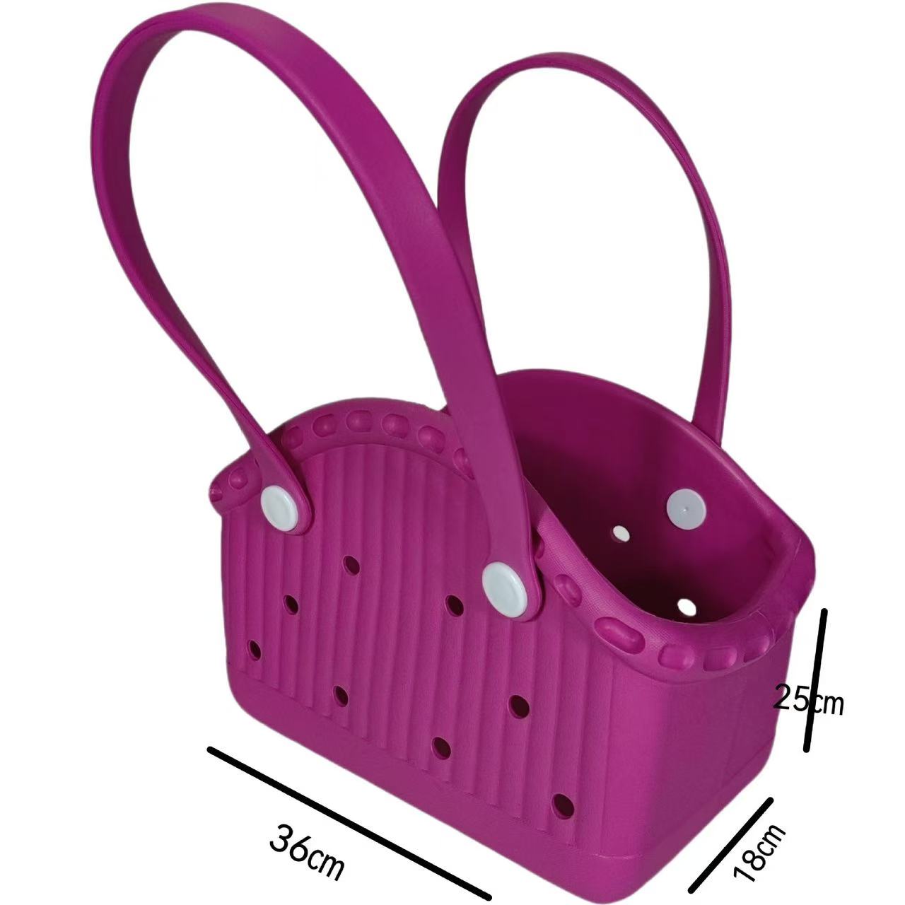 Dog 2024 new EVA pet bag ultra light portable waterproof to go pet bag Cat dog hole bag beach bag bag Macaron color 9