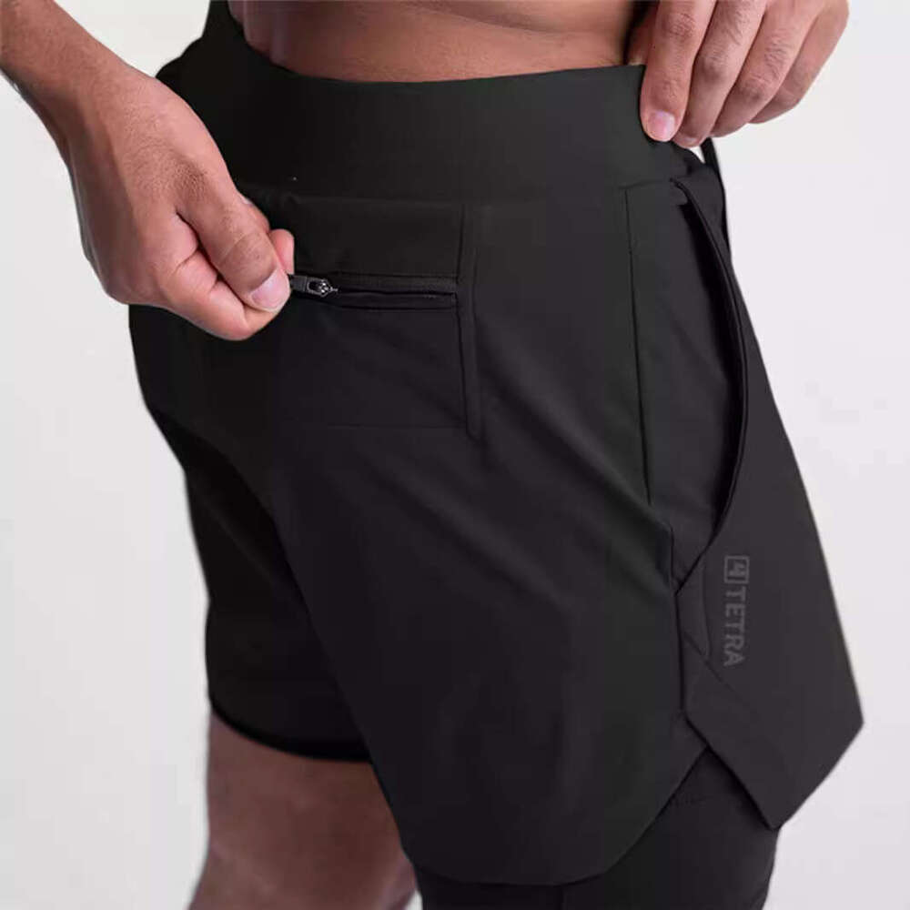 Summer Men's Shorts For Outerwear, American Style Youth Vacation, Two Pieces Of Sports, Multiple Pockets, Quick Drying, Breathable, Five Points B
