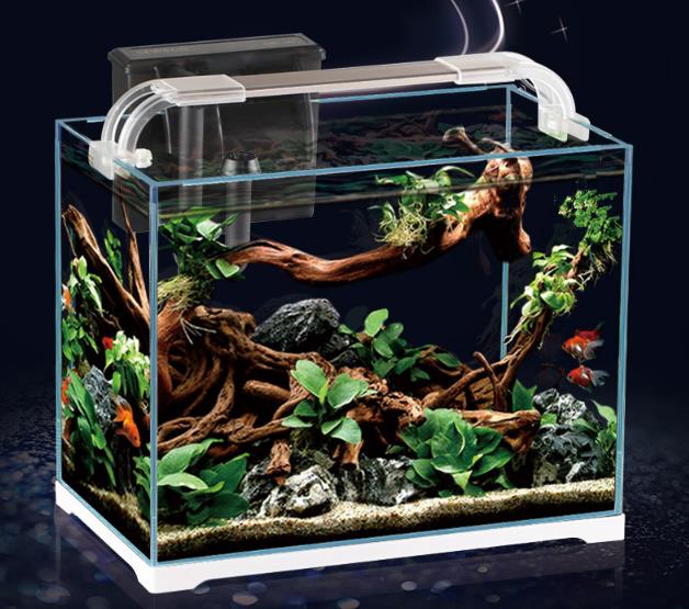 rectangle small acrylic fish tank glass Aquarium with LED lighting Jelly fish Aquarium fish tank