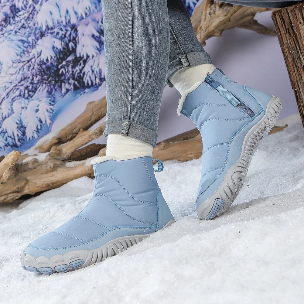 Mens winter boots womens snowshoes outdoor non slip warm fur casual sports shoes plus ankle boots hiking shoes 241126