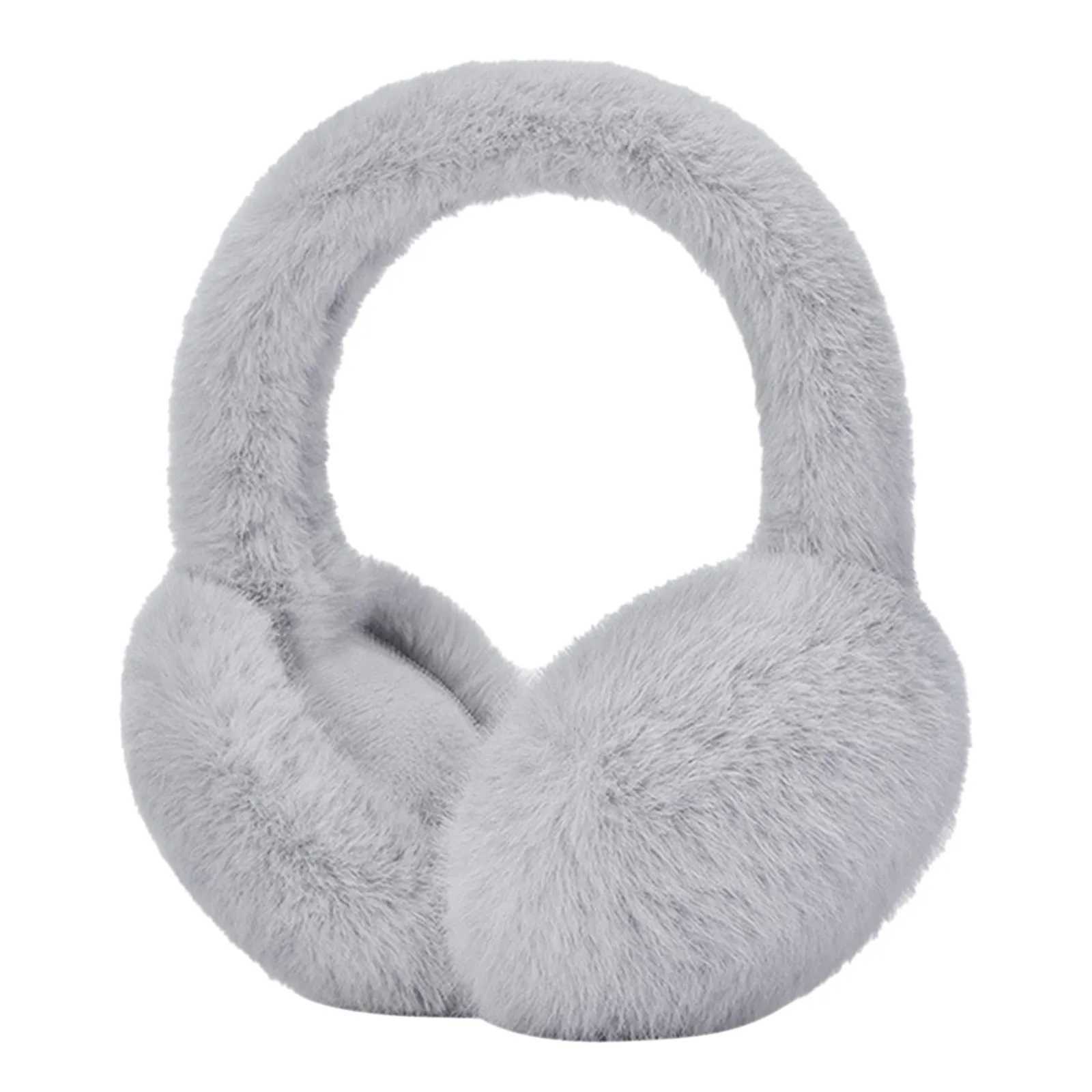 Soft Plush Foldable Ear Warmer Winter Warm Earmuffs Fashion Ear Cover Outdoor Cold Protection Solid Color Ear-Muffs AccoriesXJ241126