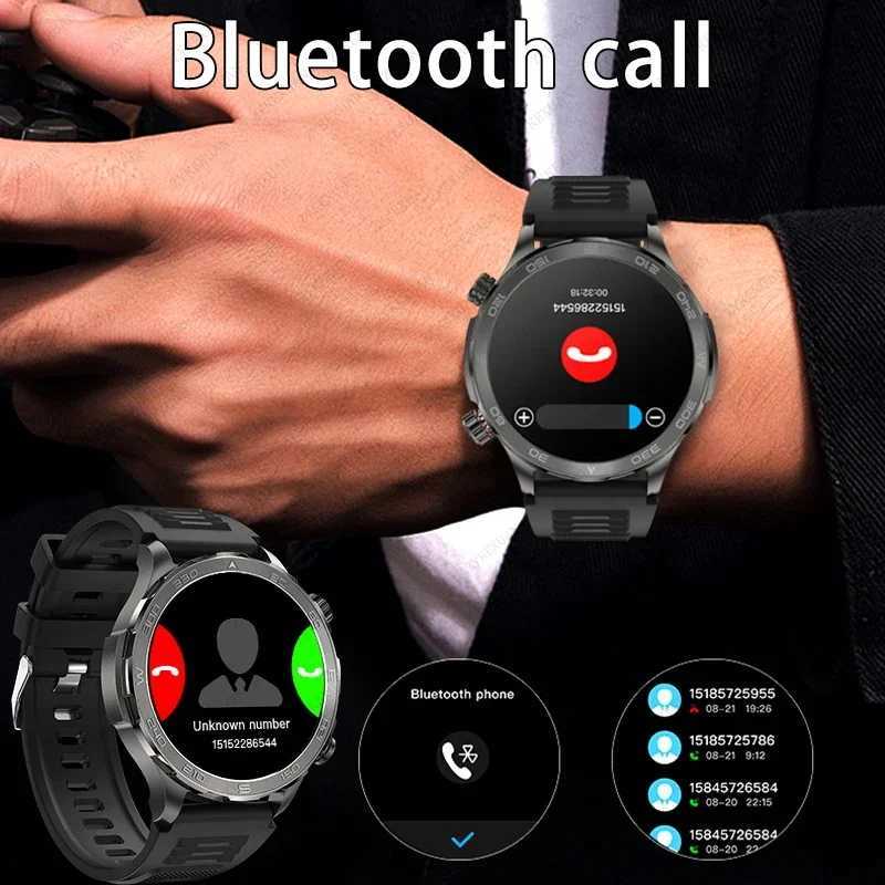 2024 New wireless connections Calling Smart Watch for Men AMOLED HD Large Screen Heart Rate NFC IP68 Waterproof GPS Sports Smart Watch X241226