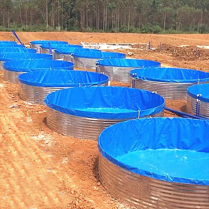 commercial fish pond portable galvanized circular tarpaulin fish pond price