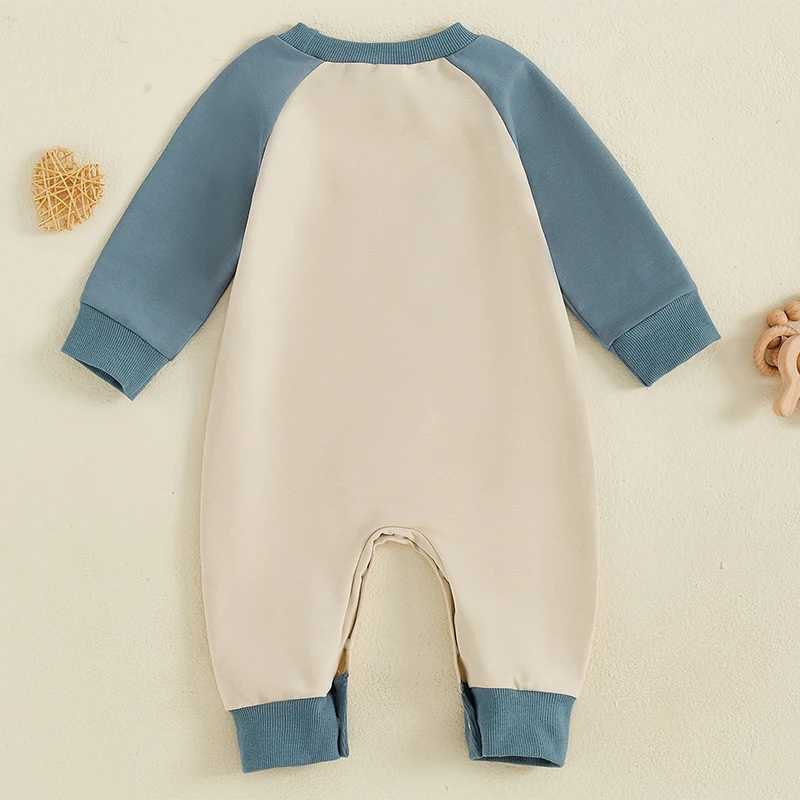 Clothing Sets Newborn Baby Boy Autumn Romper Golf Cart Embroidery Long Sleeve Crew Neck Full Length Jumpsuit Casual Toddlers Clothes H241126