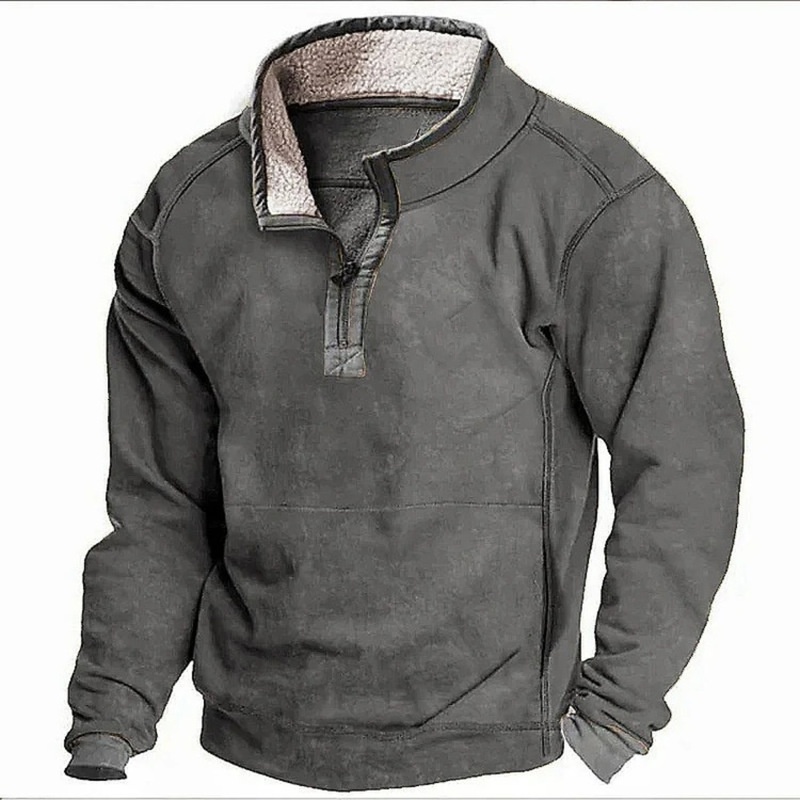 Men's Hoodies Spring Autumn Vintage Oversized Sweatshirts Men Hoodie Casual Loose Long Sleeve Zipper Stand Ethnic Graphic Print Tees Tops