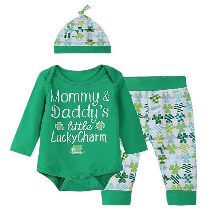 Clothing Sets Newborn Baby Girls Floral Print Romper Pants Headband Set Spring Outfits Long Sleeve Infant Clothes Set for Girls H241126
