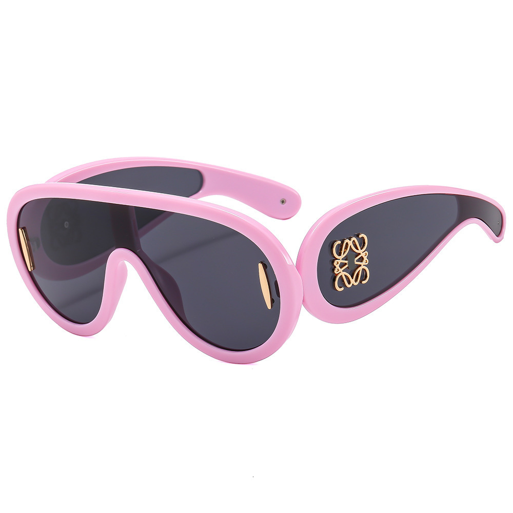 New fashion sunglasses one-piece large frame goggles personality sunglasses men's and women's glasses