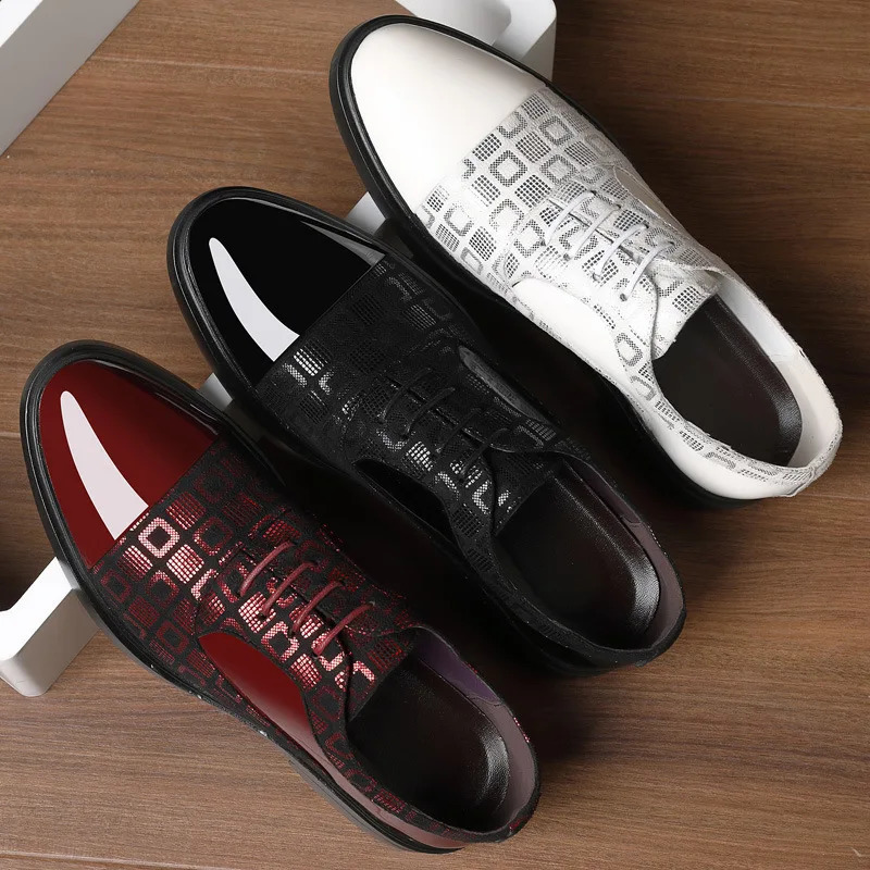 Dress Shoes for Men Spring Autumn Fashion Formal Suit Shoes Man PU Leather Wedding Party Style Susiness Shoes 241126