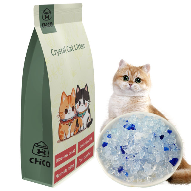 2024 Hot Wholesale Dust Free Crystal Cat Litter Silica Cat Litter