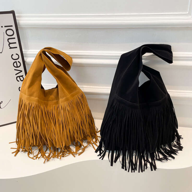 Women Tote Shoulder Bags Fringe Western Bags Boho Shoulder Bag Tassel Tote Bag Fashion Tote Women Winter Large Capacity