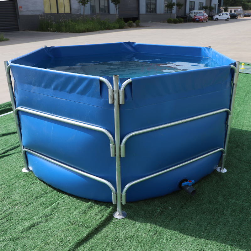 Large plastic fish farm pond tank customizable Pvc tarpaulin fish tank on sale
