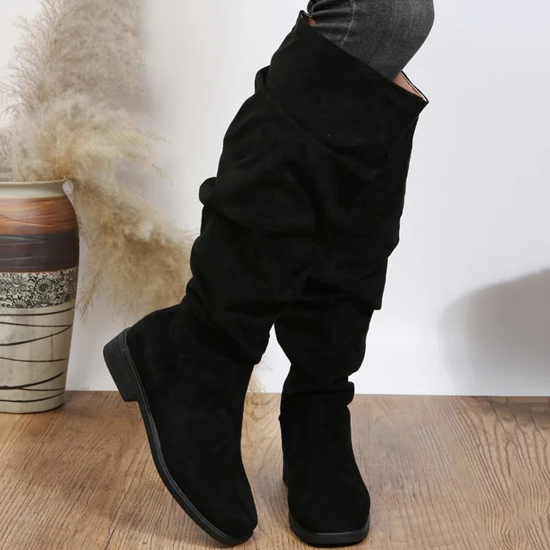 Womens Boots Fashion Winter Boots For Womens High Boots Heels Winter Shoes Women Knee High Botas Mujer Winter Footwear Long 241126