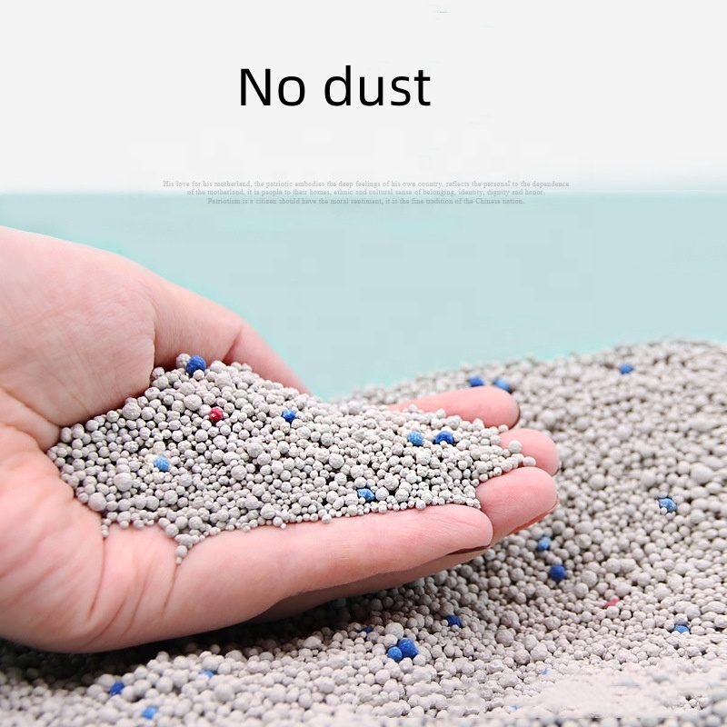kitty litter premium quality clumping natural mineral bentonite cat litter for pets use