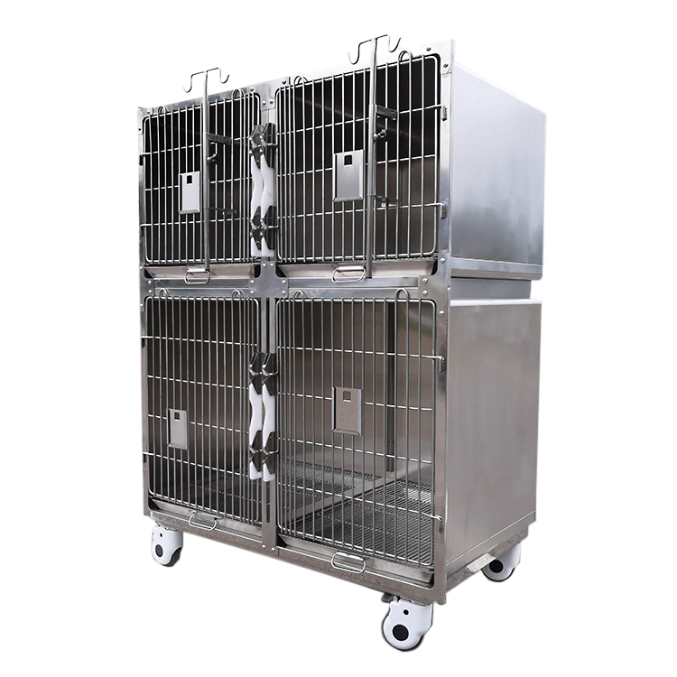 USMILEPET Factory Supply High Quality Veterinary Pet Cage For Pet Hospital Stainless Steel Professional Veterinary Equipment
