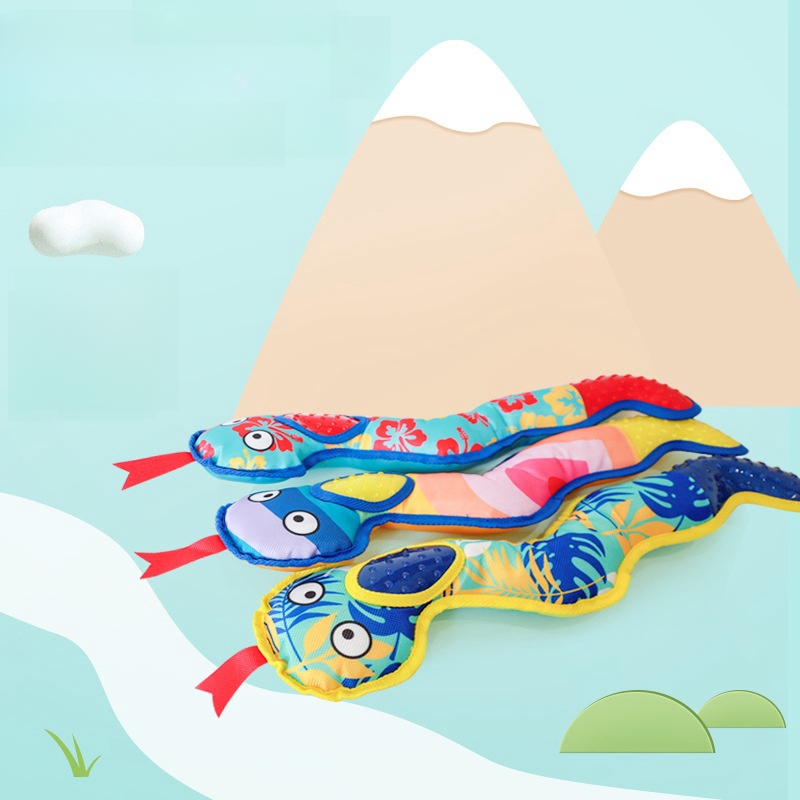 Hot Sale Eco-Friendly Wearable Pet Toy Explosive Models' Unique Design Noisy Sound Emitting Toy Snake