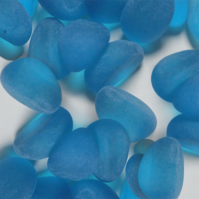 Hot Sales Sea Decoration Glass Beads Multicolored Frosted Stone Home Aquarium Decoration